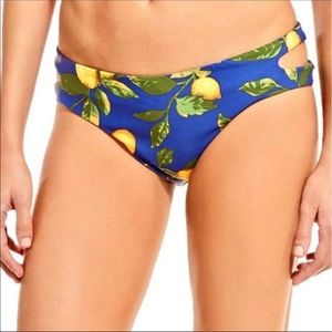 Gianni Bini navy and lemon bikini bottom